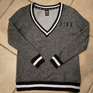 VS pink sweater gray V neck jersey collectors
